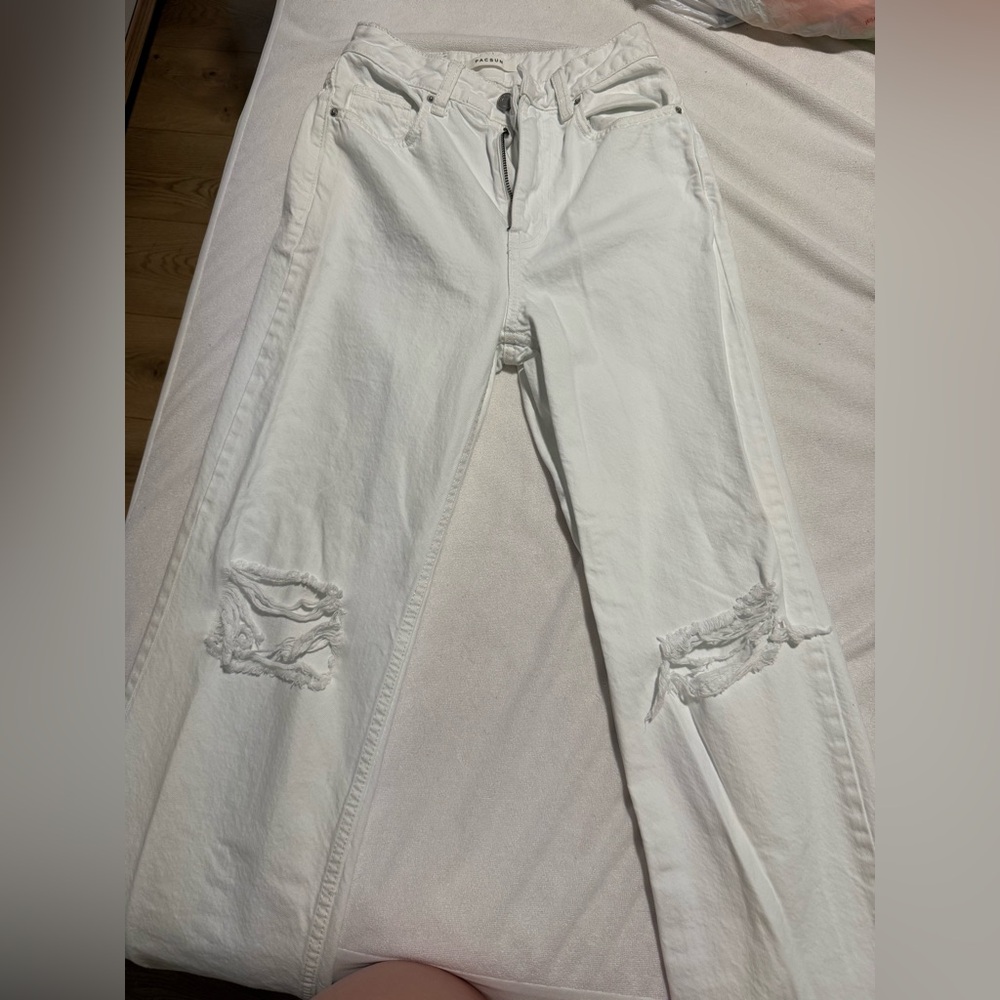 PacSun White Distressed Women Jeans